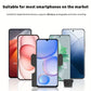 Desiontal Mini Smartphone Handheld Gimbal with Quick Magnetic Mount - Portable Outdoor Photography Selfie Stick Assistant with Detachable Shutter, Remote Shooting Capability, 1/4'' Screw Hole for Tripod Compatibility, Battery-Powered with Button Battery,
