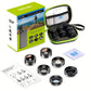 APEXEL 6-in-1 Phone Camera Lens Kit - Universal Clip-On Smartphone Photography Accessories with Macro, Wide Angle, Fisheye Lenses, ND Filter, Star Filter, CPL Lens, Aluminum Alloy Construction