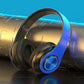 B39 Light Emitting Wireless Headphones - Colorful LED Lights, Comfort Over Ear, Foldable, Built-in Microphone, FM, SD Card Slot - Wired - For School, Tablet, PC, TV, Cellphones - Perfect Gift for Birthday, Easter, Boy/Girlfriends