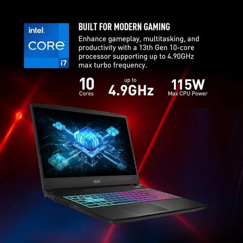 MSI Katana 17.3" Gaming Laptop,Intel Core i7-13620H,GeForce RTX 4060,64GB RAM,4TB SSD,Windows 11 Home,with Gaming Mouse