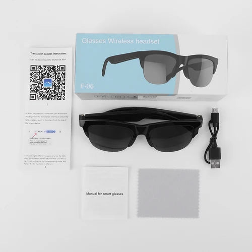 144-Language Smart Glasses Translator Bluetooth-Compatible 5.3 Translator Glasses