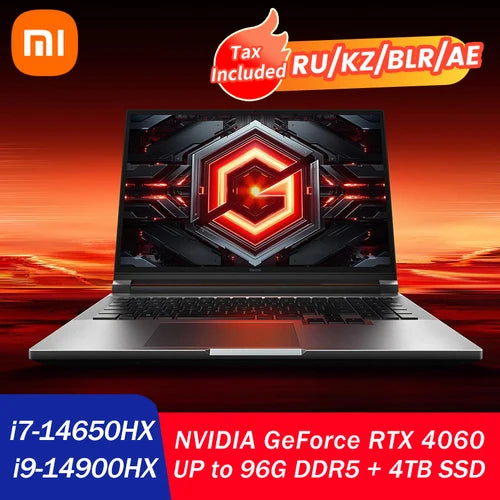 (UP to 96G 4TB)Xiaomi Redmi G Pro Game Laptop 2024 Intel Core i9 i7 Notebook RTX4060 32G-96G DDR5   2TB-4TB SSD Gaming Computer