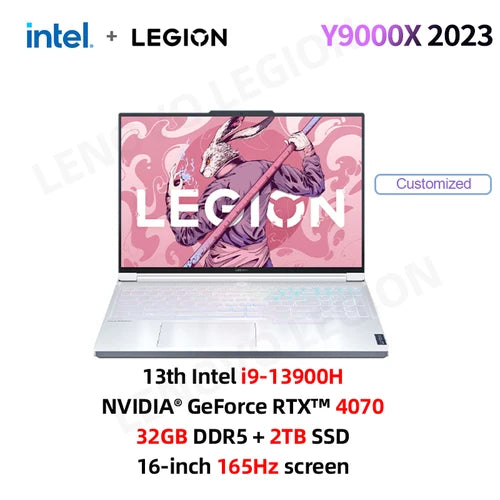 Lenovo Legion Y9000X E-sports Gaming Laptop 13th Intel Core I9-13900H /32G /1T SSD/RTX 4060/4070 16 Inch 165Hz Screen Notebook