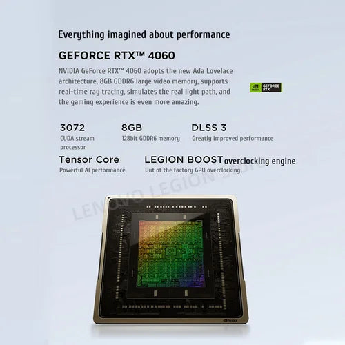 Lenovo Legion Y9000X E-sports Gaming Laptop 13th Intel Core I9-13900H /32G /1T SSD/RTX 4060/4070 16 Inch 165Hz Screen Notebook