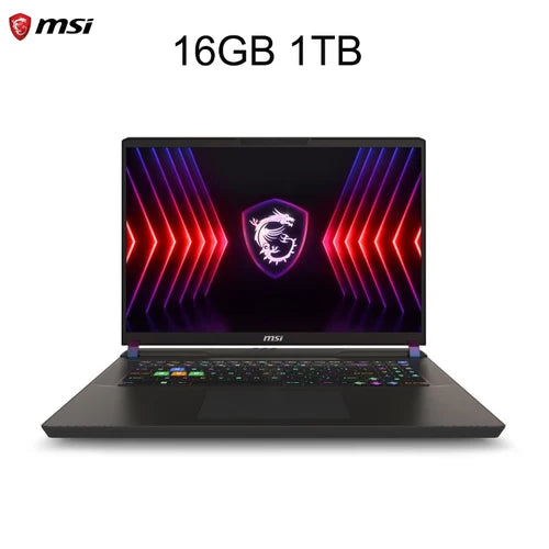 2024 MSI Vector 17 HX Gaming Laptop 17 Inch QHD 2.5K 240Hz IPS Screen Netbook i9-14900HX 32GB 1TB RTX4070 Notebook Computer PC