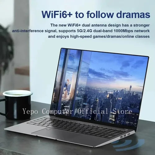 Yepo New  Laptop Intel Core i7 Windows 11 Pro 15.6" 2K HD Screen MX450 2G Independent Graphics Card  Business office computer