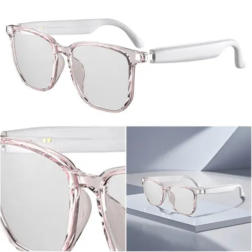 Smart Glasses Earphones Automatic Voice Translation AI Glasses Support 75 Languages Audio Glasses for Sports Meeting Recording