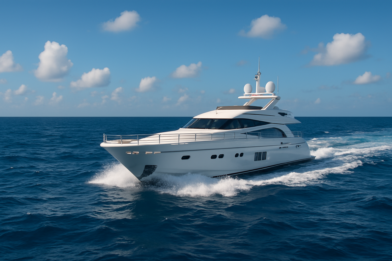 A yahct at sea