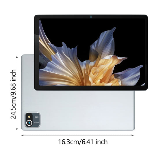 AEEZO 10.1-inch Silvery Tablet, Android 13 System, 64GB ROM, 6GB RAM, Quad-core CPU, 5000mAh Battery, Wireless Keyboard And Mouse, Stylus Pen, Sold Separately