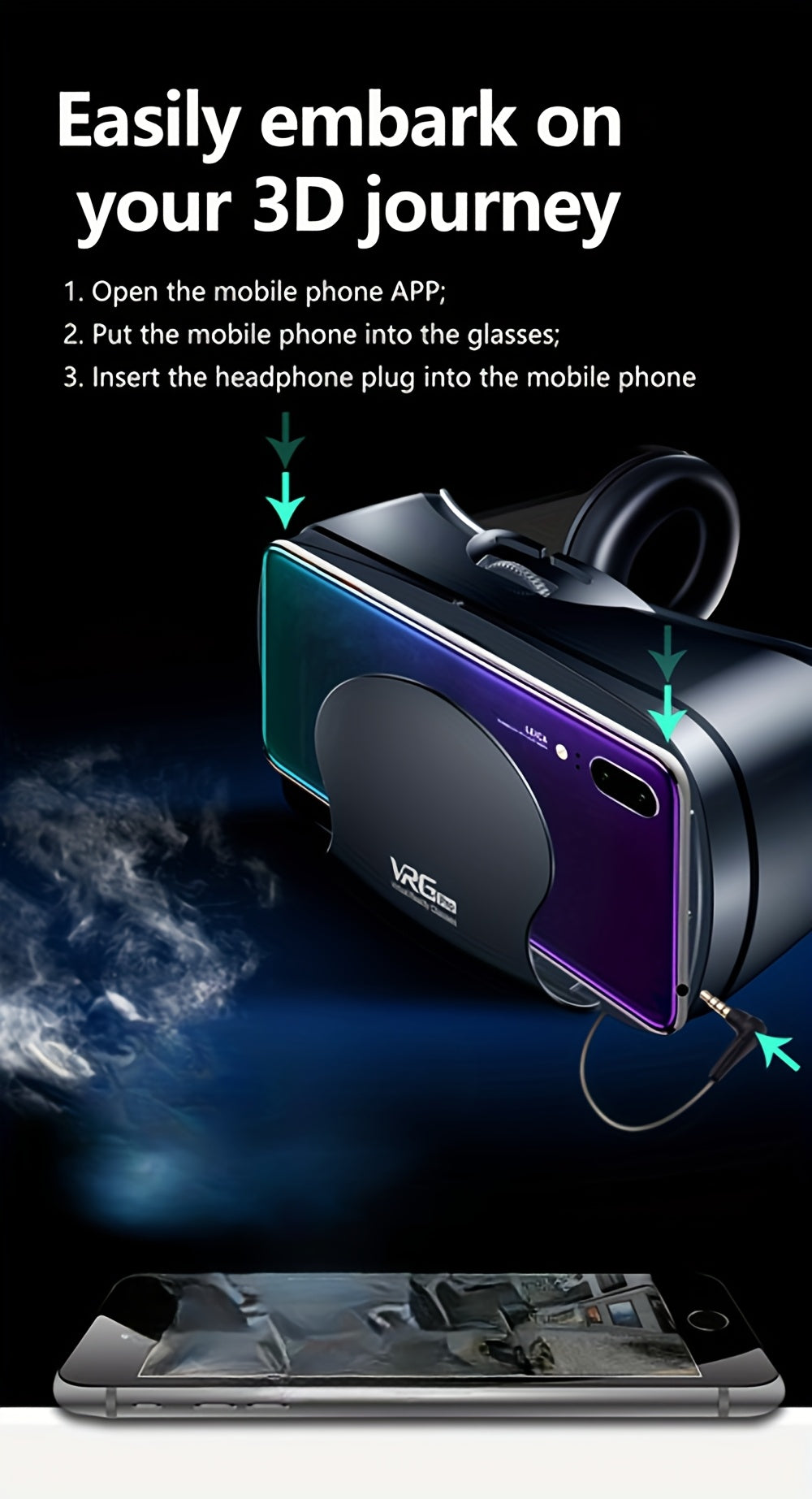 Step into the Virtual World with PVC 3D VR Helmet and Movie Experience Game Headset