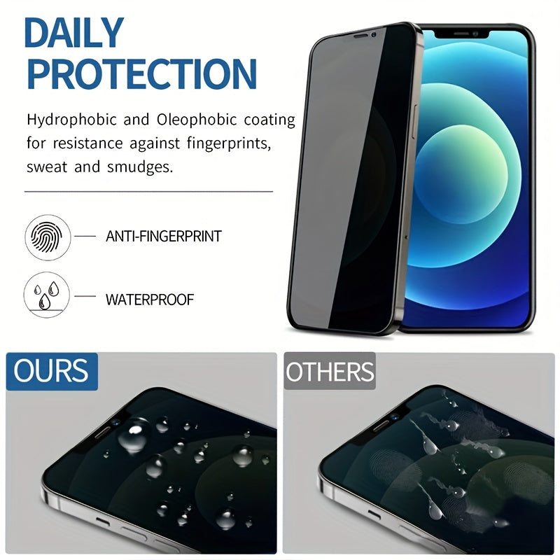 3pcs IPhone Privacy Screen Protector Tempered Glass