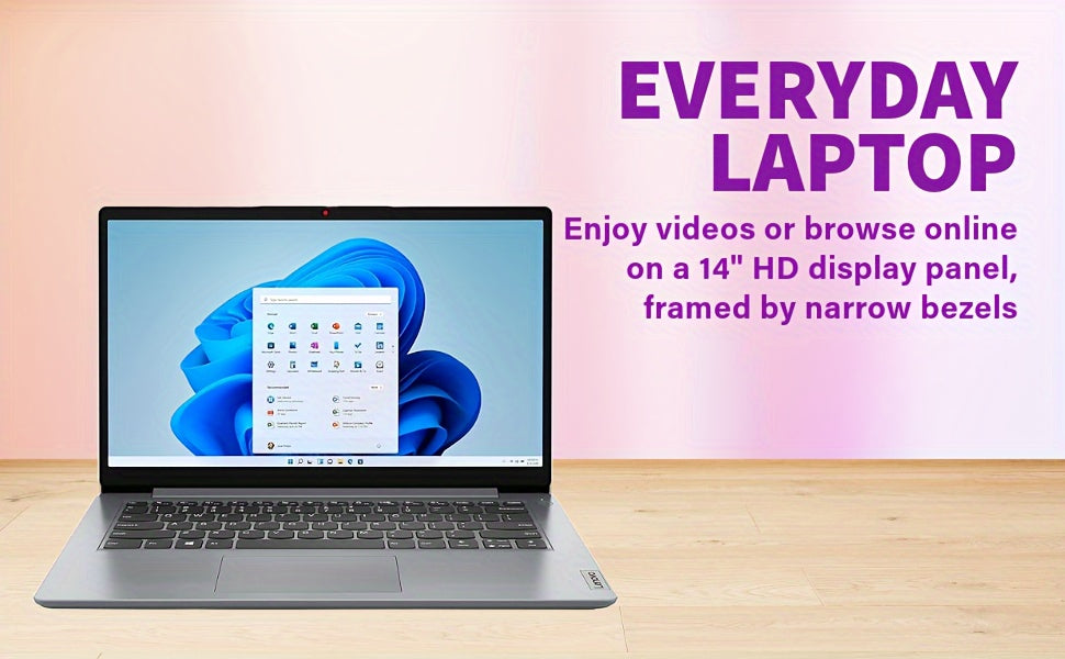 Lenovo Ideapad Laptop For Student & Business - 14'' HD Intel Celeron Processor N4020, 4GB RAM, 64GB Storage, Up To 10h Long Battery, Webcam, Wi-Fi 6, Windows 11 S, Grey