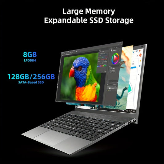 15.6" Laptop Intel Pentium J3710 2.64ghz, 8GB RAM, 256G ROM
