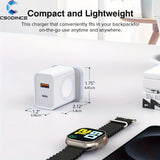 CSODINCE 20W For Apple Watch Charger, Multiport PD Fast Charger Block Brick Cube, USB C Wall Power Adapter For IPhone 11/12/13/14/15/Pro Max, XS/XR/X, Ipad Pro, Samsung Galaxy & More (White)