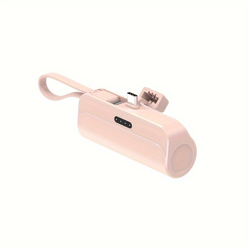 5000mAh Portable Power Bank, Extremely Compact And Lightweight Design For Travel, Reliable Emergency Power Source, Fast USB Mobile Phone Backup Battery Pack, Universally Compatible With IPhone Pro Max, IPad Pro, Samsung, And Android Devices