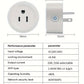 Graffiti WiFi Smart Socket Remote Control Timer Switch Support Smart Speaker Voice Control Google Assistant Support