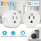 Smart Outlet with Alexa Voice Control - 10A, Wireless Enabled, Remote & Timer Function, Easy One-Command Alexa Integration, PVC Material, US Plug, No Battery Required