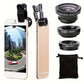 3-in-1 Phone Lens Kit - Aluminum Alloy Clip-On Fisheye, Macro, and Wide Angle Set