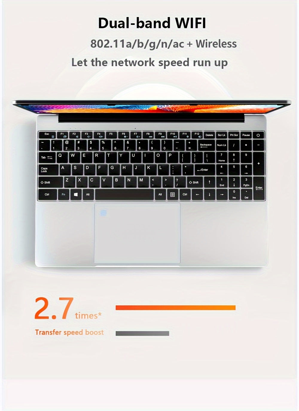 KUU Yepbook 15.6 Inch 16GB Laptop Computer Pc 512GB SSD Notebook Intel Celeron N5095 Computer Backlit With Fingerprint WiFI Wireless 4.2 Camera