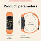 Sports Style Women's Smart Bracelet/Smart Watch - Exquisite and elegant design with sporty elements, HD large screen display, water drinking reminder, customizable dial, sports data tracking and recording, sleep monitoring, weather forecast, stopwatch, H