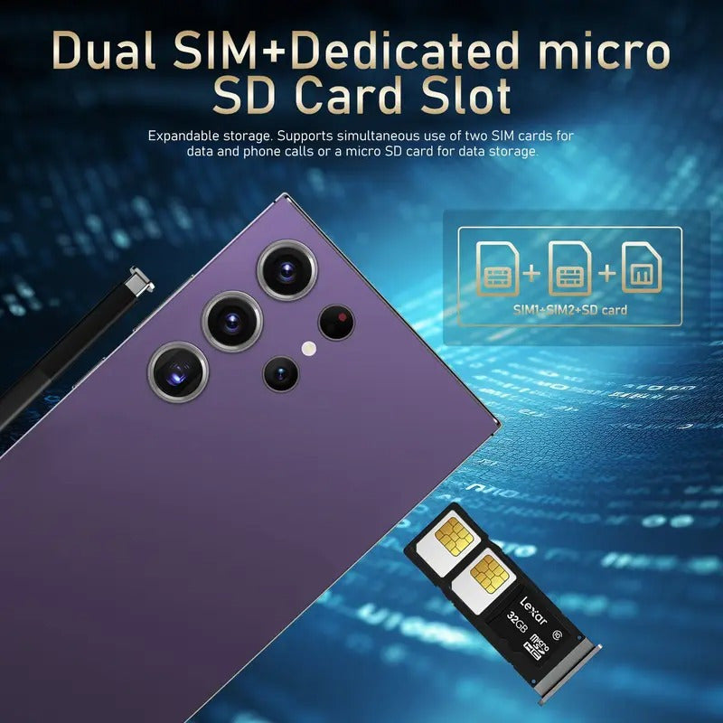Unlocked Phone 5G Mobile Android 13 Phone with Built-in Stylus, 8GB   256GB, 6.8-inch Display, 50MP   13MP Cameras, 6800 MAh Dual-SIM