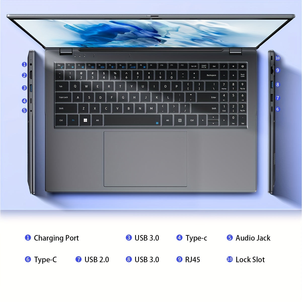 CHUWI HeroBook Plus Laptop 15.6'', 8GB DDR4 256GB SSD, 1TB SSD Expand, Intel N4020, 1920*1080 FHD IPS Display, WiFi 5, BT4.2, USB 3.0, Windows 11 Computer christmas gift