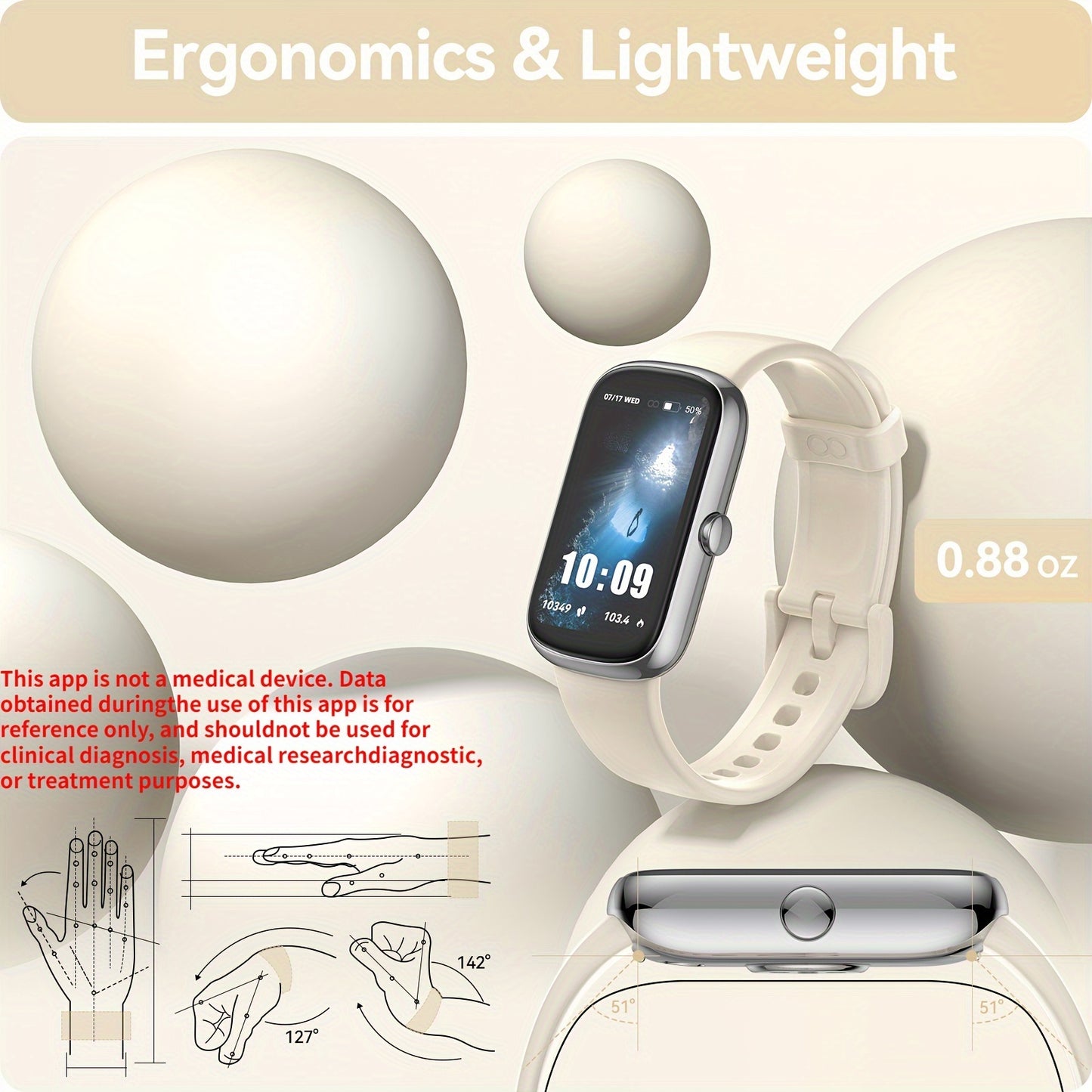 Smart Watch For Men Women, 1.47" Fitness Tracker Running Watch (Answer/Make Call), IP68 Waterproof, Pedometer, Sleep/Step/Activity, 110  Sport Modes Smartwatch For Adroid IOS