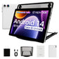 AEEZO Face Recognition Supported 2-in-1 Tablet With Wireless Keyboard, 10.1-inch, Android 14 Tablet, Octa-Core, 10GB RAM (3 7), 64GB Storage, 1TB TF Expansion, 1280x800 HD, 5, 000mAh, Dual Cameras (5MP 8MP), With Wired Headset, Wireless Mouse, Keyboard,