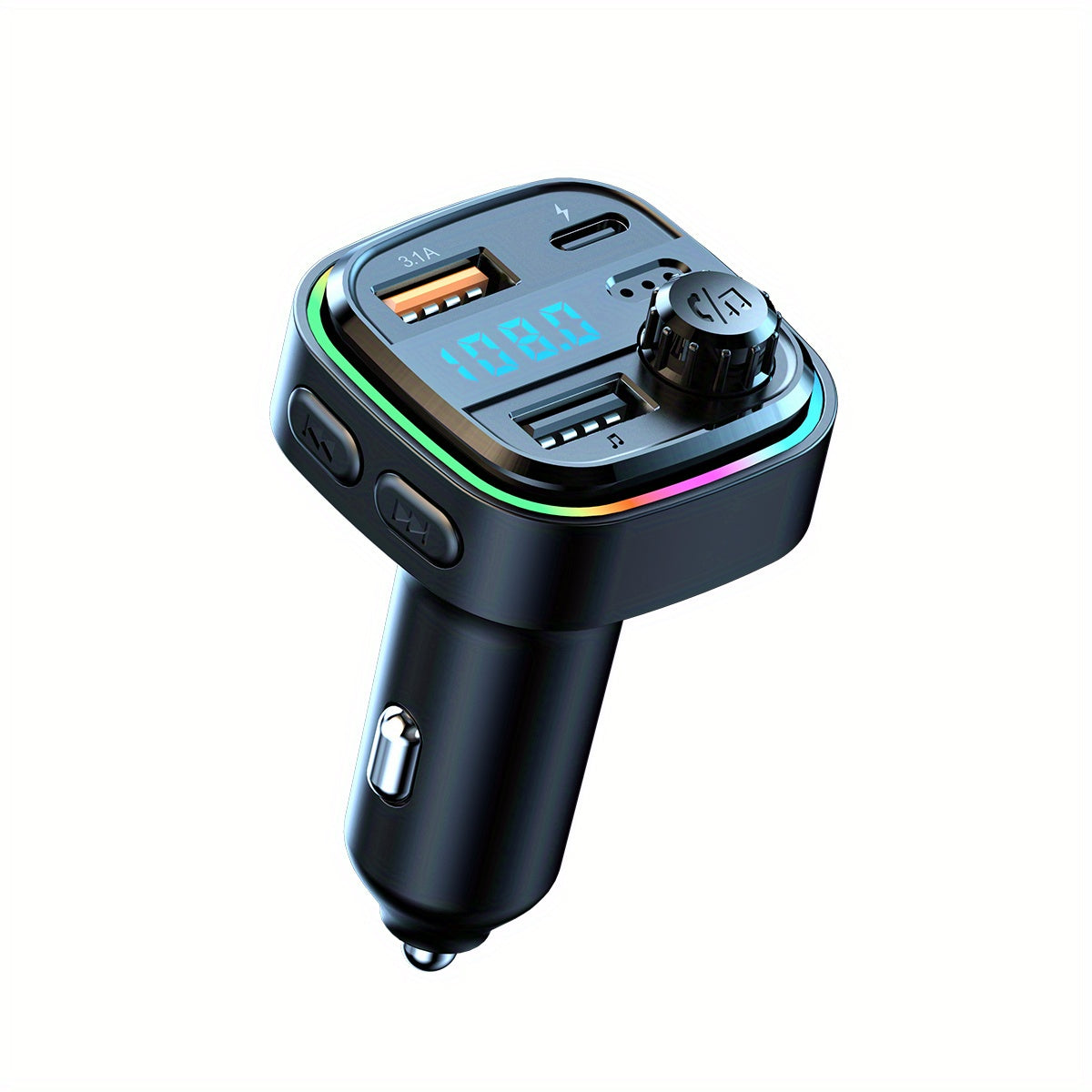 BT Car MP3 Player Charger - Multifunctional Car Fast Charging Charger - For All Vehicles -  Suitable for Music Lovers & Drivers - Perfect Gift for Car Enthusiasts