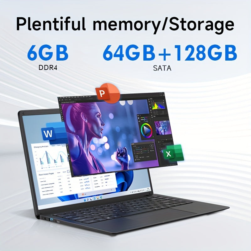 14" Laptop 6GB RAM, 64GB 128GB ROM