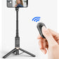 Portable Aluminum Alloy Phone Selfie Stick, Extendable Mobile Phone Tripod, Integrated Wireless Remote Hands Free Shooting For Apple IPhone And Android Smartphones 4''-7"