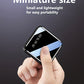 Hinne 10000mAh large capacity mobile power 5V2.1A Portable USB charger Charging bank suitable for Android/Apple devices (2xUSB output), with LED lighting, LED digital power display, safe and stable polymer lithium battery