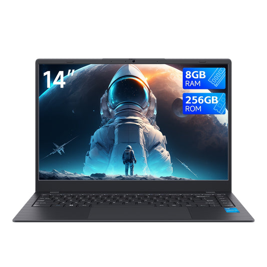 14" Laptop 8GB RAM, 256GB SSD Storage