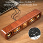 Portable Wireless Speaker with Enhanced Bass - Wireless, Dual Speakers, Rechargeable Battery, Ideal for Parties & Gifts, Wood Grain Design