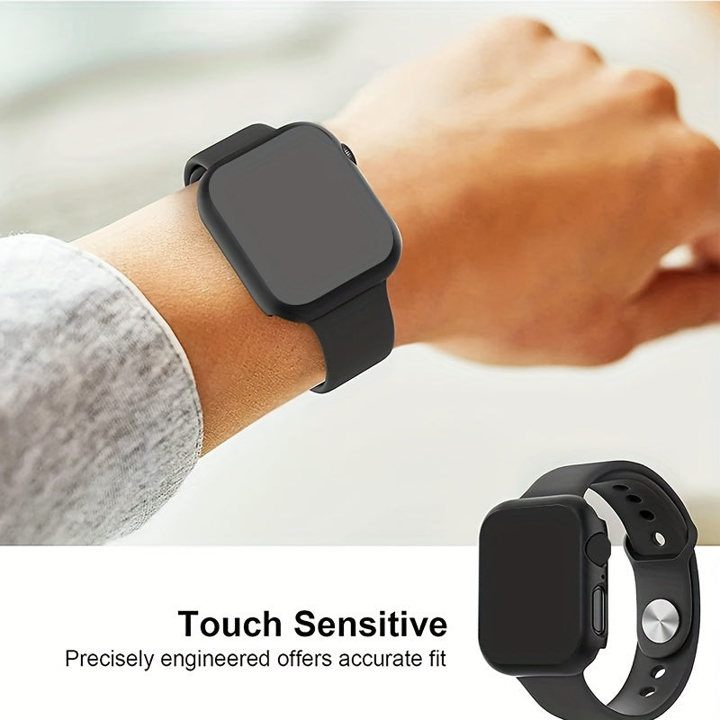 Privacy Protection Case Screen Protector, 26 Degree Touch Sensitive Ultra-Thin Glass Lightweight Cover Bumper For Iwatch Ultra/Series 9/8/7/6/5/4/3/2/SE, 38/40/41MM、42/44/45/49MM