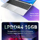 KUU Yepbook 15.6 Inch 16GB Laptop Computer Pc 512GB SSD Notebook Intel Celeron N5095 Computer Backlit With Fingerprint WiFI Wireless 4.2 Camera