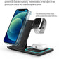 TIMESS 3-in-1 Wireless Charging Station, for iPhone 16, 15, 14,13,12,11/Pro/Max/Mini/Plus, X, XR, XS/Max, SE, 8/Plus, for Apple Watch 1-9, for Airpods 3/2/Pro