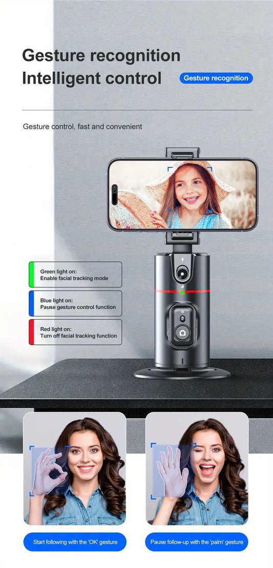 Upgraded 360° Automatic Tracking Phone Holder