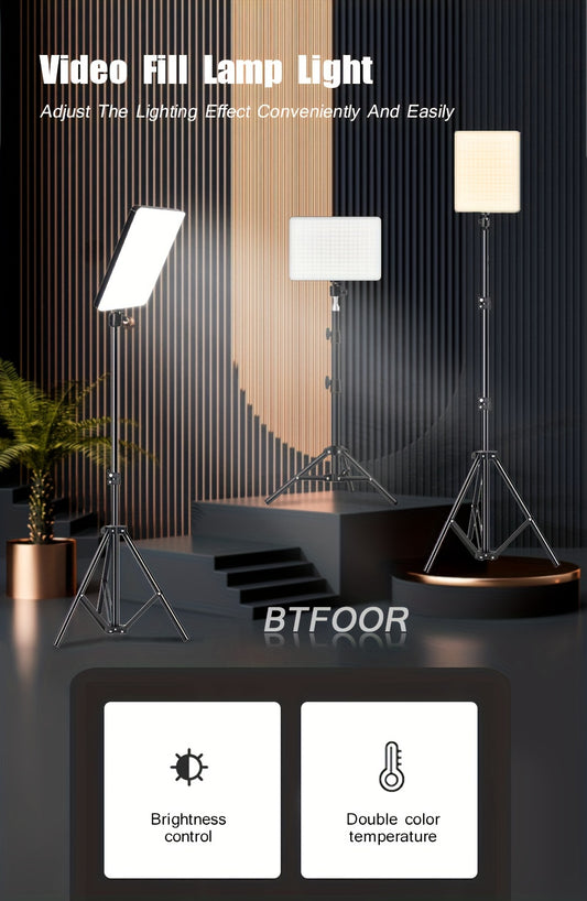 BTFOOR 11" LED Ring Light with Adjustable Tripod Stand - USB Powered, Ideal for Vlogging, Photography, Live Streaming & Makeup Sessions