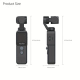 FeiyuTech Pocket 2 Action Camera Gimbal - 4K Handheld Stabilizer with 130° View, Magnetic Body, 4x Zoom, Beauty Effects, USB Rechargeable Battery