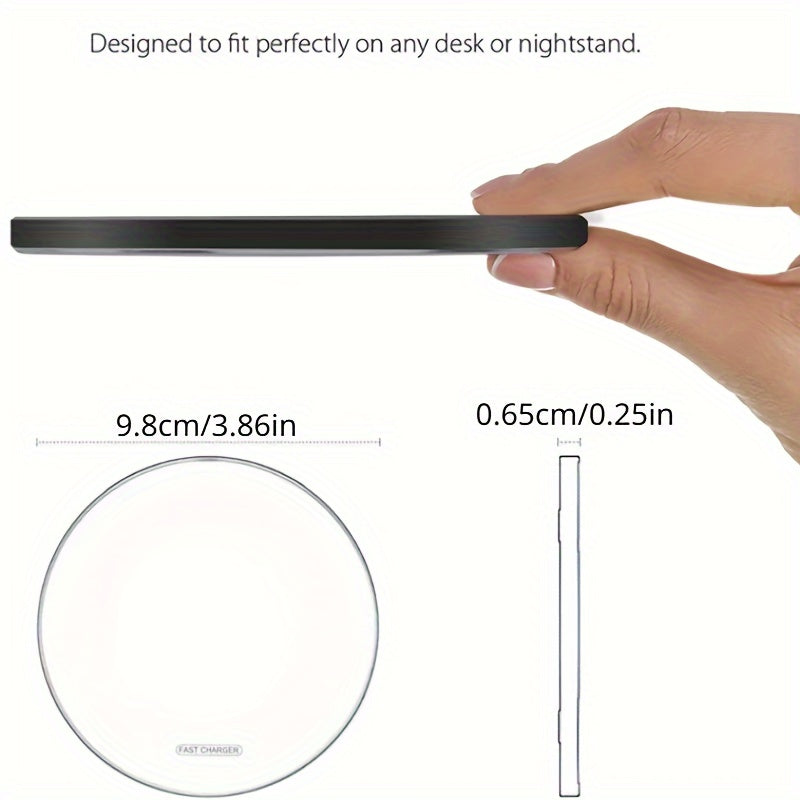 15W Wireless Charger USB C Fast Charging Pad Quick Charge For IPhone 14 13 12 13 XS XR 15 Samsung S22 S21 S20 S9 S10 S8