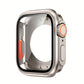 For Apple Watch Series 9/8/7/6/5/4/SE 2 45mm 41mm 44mm 40mm Screen Protector Case -  Looks Like Ultra Protector Case - Front And Rear Cover Protector Case For Apple Watch 45mm (Titanium) - For Apple Watch Enthusiasts - Perfect Gift for Tech Lovers