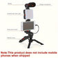Professional Live Streaming Kit - Handheld Gimbal & Stabilizer with LED Light, Tripod, Microphone, and External Camera Connectors
