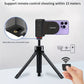 Desiontal Mini Smartphone Handheld Gimbal with Quick Magnetic Mount - Portable Outdoor Photography Selfie Stick Assistant with Detachable Shutter, Remote Shooting Capability, 1/4'' Screw Hole for Tripod Compatibility, Battery-Powered with Button Battery,