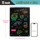 Youngsters' Erasable Drawing Board with Eye Protection - Reusable, No-Glare Color Doodle