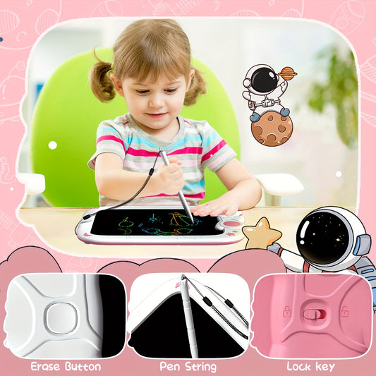 2pcs 9 Inch LCD Writing Tablet for Kids, Astronaut Colorful Drawing Pad, Kids Drawing Board, Boys and Girls Kids Learning Toys Yeas old 3-12