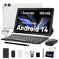 AEEZO Face Recognition Supported 2-in-1 Tablet With Wireless Keyboard, 10.1-inch, Android 14 Tablet, Octa-Core, 10GB RAM (3 7), 64GB Storage, 1TB TF Expansion, 1280x800 HD, 5, 000mAh, Dual Cameras (5MP 8MP), With Wired Headset, Wireless Mouse, Keyboard,