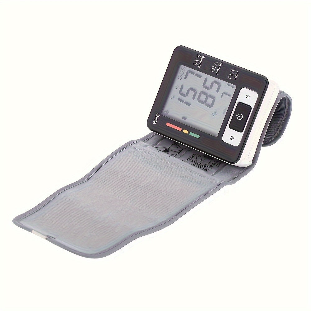 CHANG KUN Premium Wrist Blood Pressure Monitor With Pulse Heart Rate, Blood Pressure Machine With Large LCD Display - Digital Automatic Blood Pressure Wrist Cuff And Carrying Case Included, Health Monitoring For Adult And Older