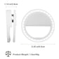 AAA Battery Mobile Phone Accessories Portable LED Ring Mini Fill Light Selfie Flash Ring Light For Phone Live Streaming Video Make Face Beauty