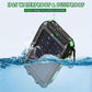 Solar Power Bank: Portable Charger with Dual LED Flashlights, USB Input/Output & Waterproof Solar Panel